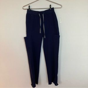 FIGS Scrub Pants Women's Size XXS Blue Technical Collection Adjustable Bottom